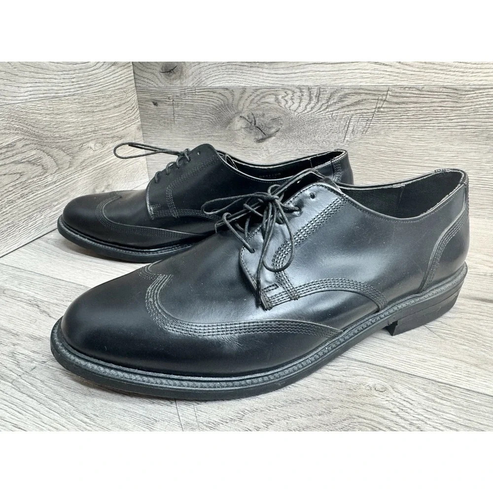 Executive Imperials Oxford Dress Shoes Mens 13 Leather Black Made In U.S.A